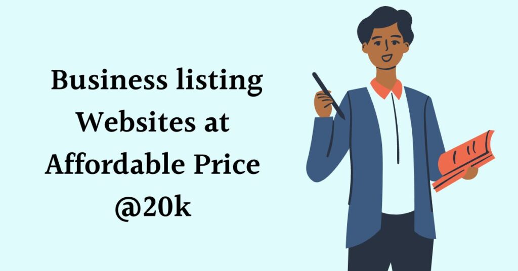 Business listing Websites at Affordable Price @20k